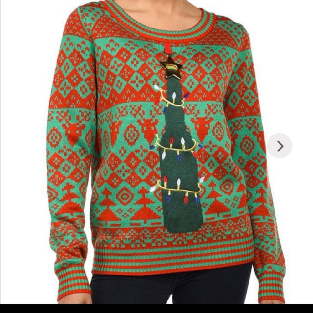 Tipsy Elves Bottle Opener Sweater Size Medium